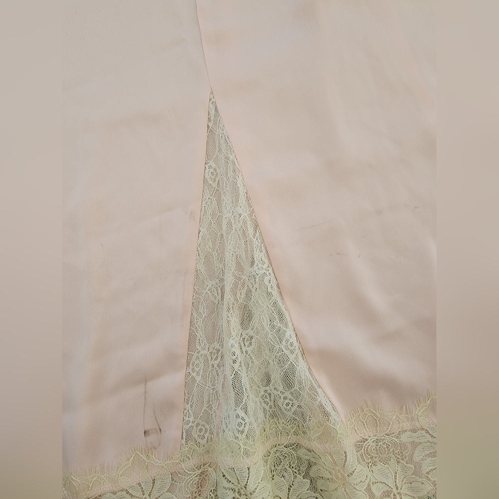 Kimchi Blue Dipped in Lace Satin Slip Midi Dress - Picture 9 of 14